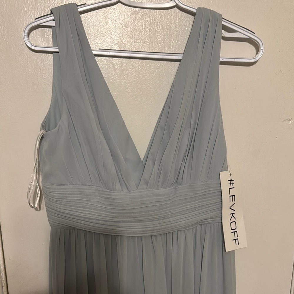 LevKoff Light Blue Pleated Dress